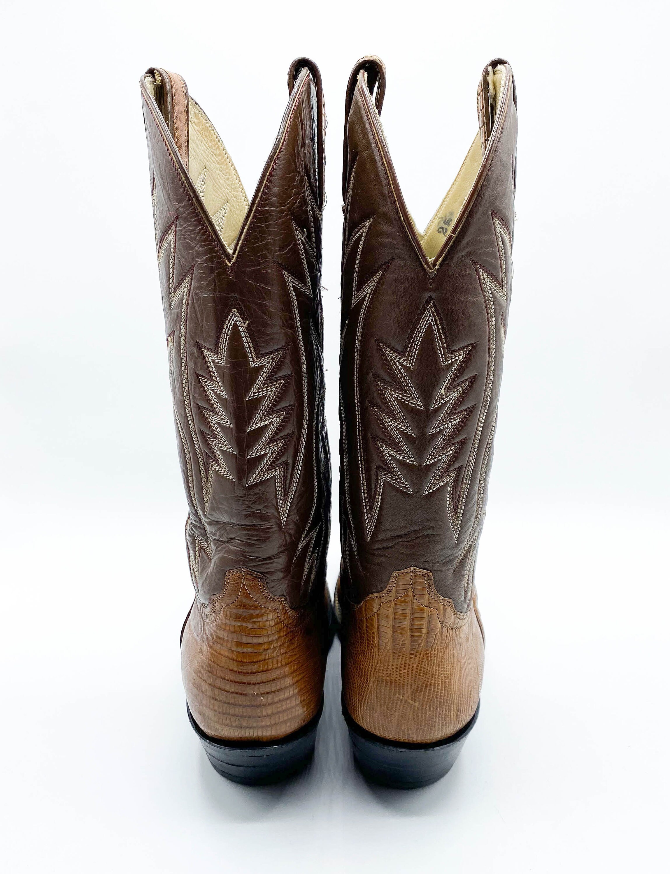 Men's Vintage 80's Hondo El Paso Texas Cowboy Boots Etsy