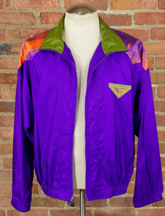 Vintage 90s Nike Flight Purple Green 