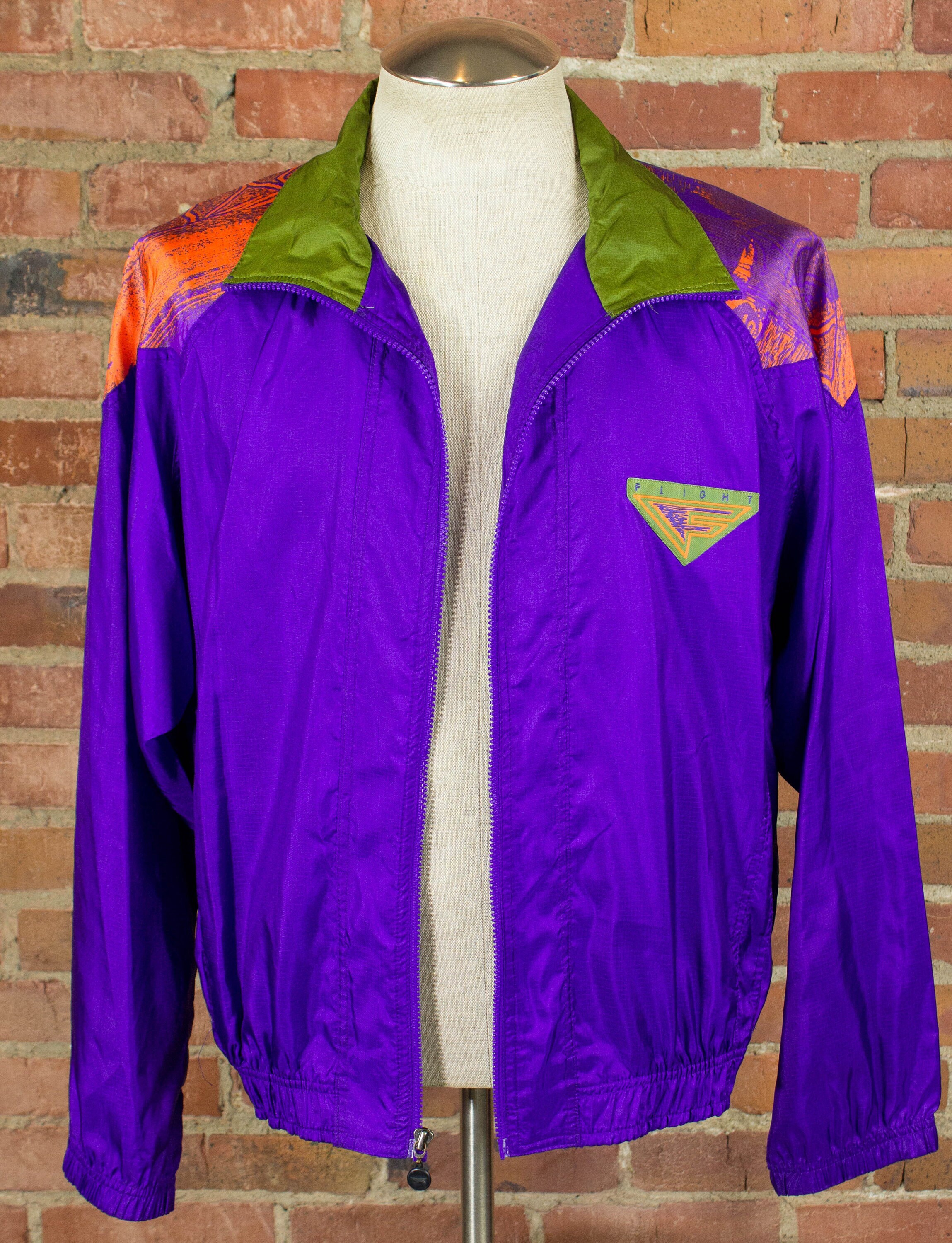 Purple and Green Windbreaker - Etsy