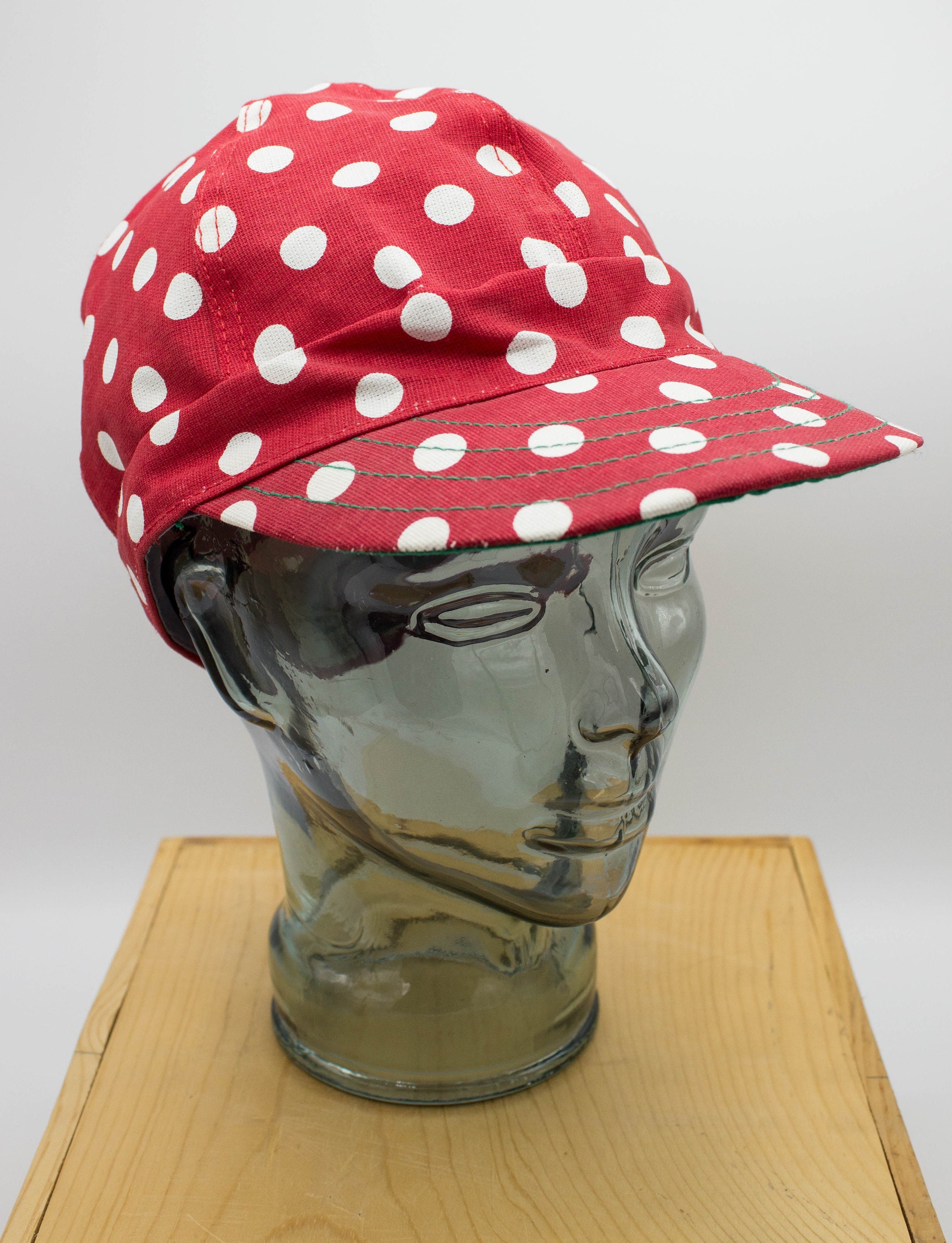 Vintage 70s Kromer Cap Red and White 