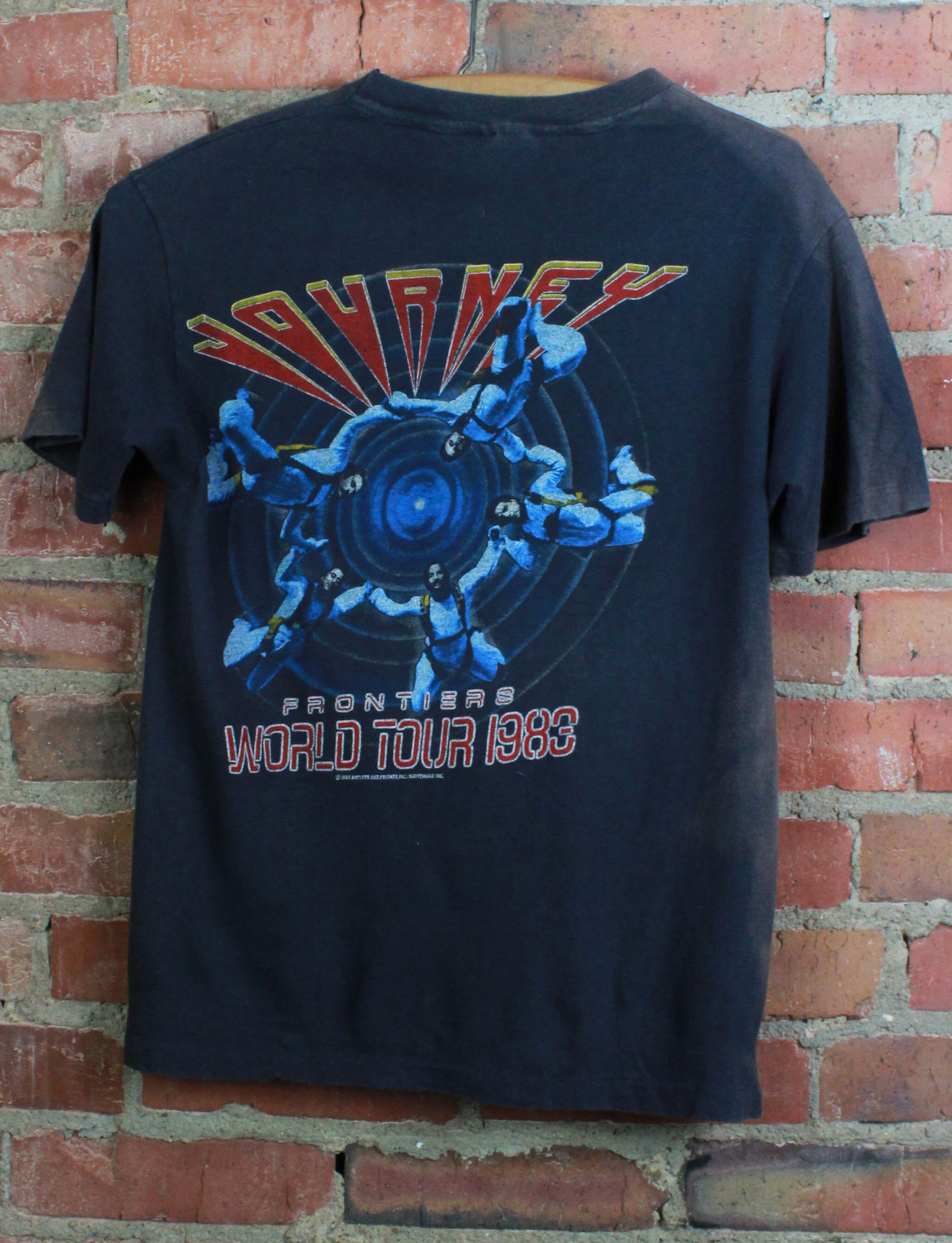 Vintage 1983 Journey Concert T Shirt Frontiers World Tour Etsy