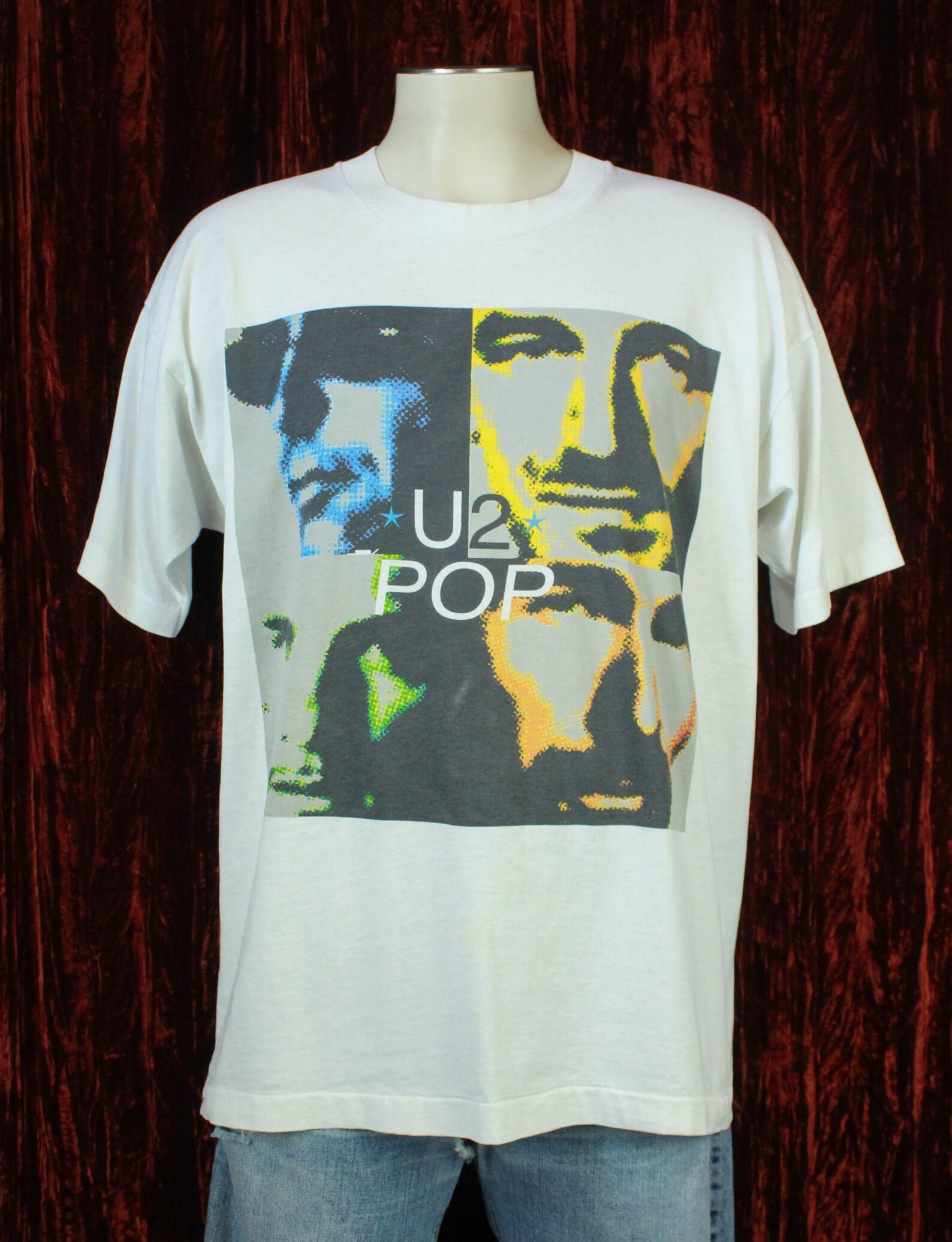 Vintage U2 Concert T Shirt 1992 Pop Tour XL | Etsy