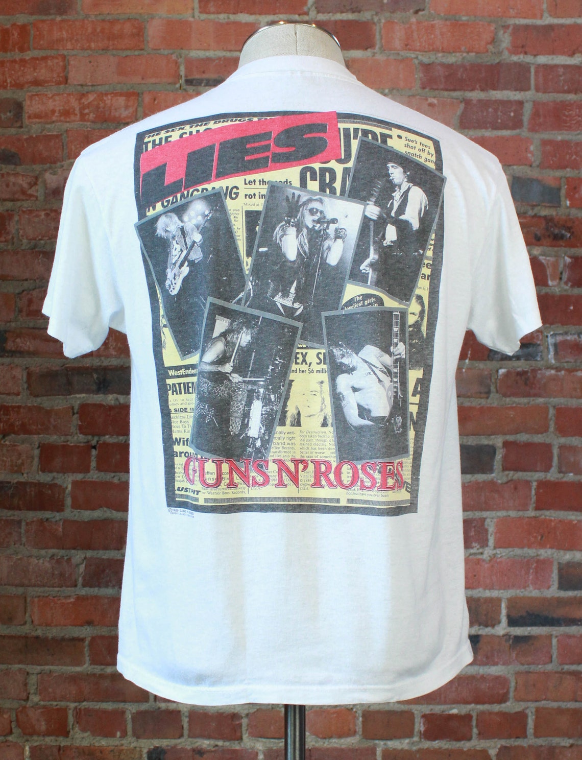 guns and roses concert shirt