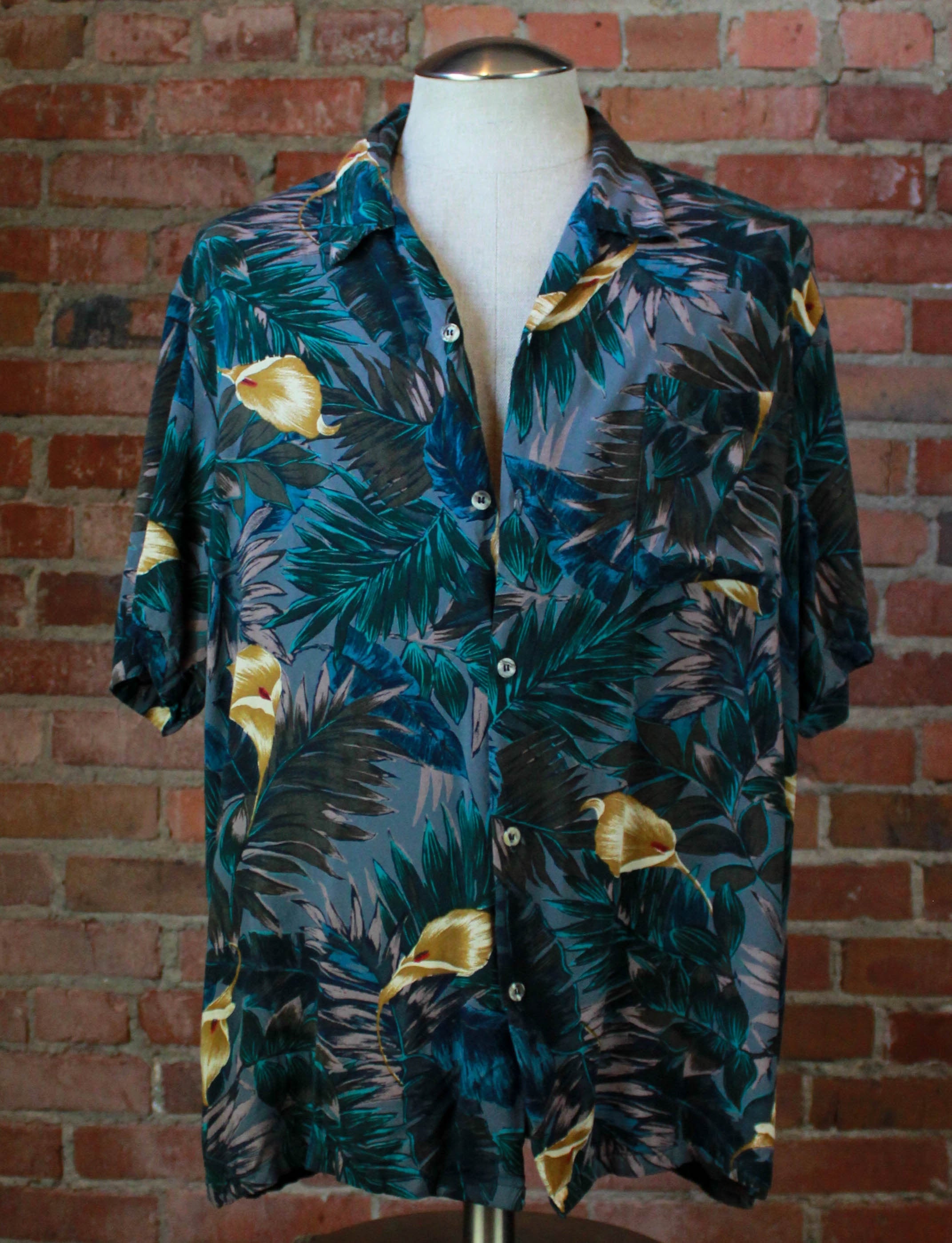 Men's Vintage 90's Hawaii Blues Hawaiian Shirt Aloha | Etsy