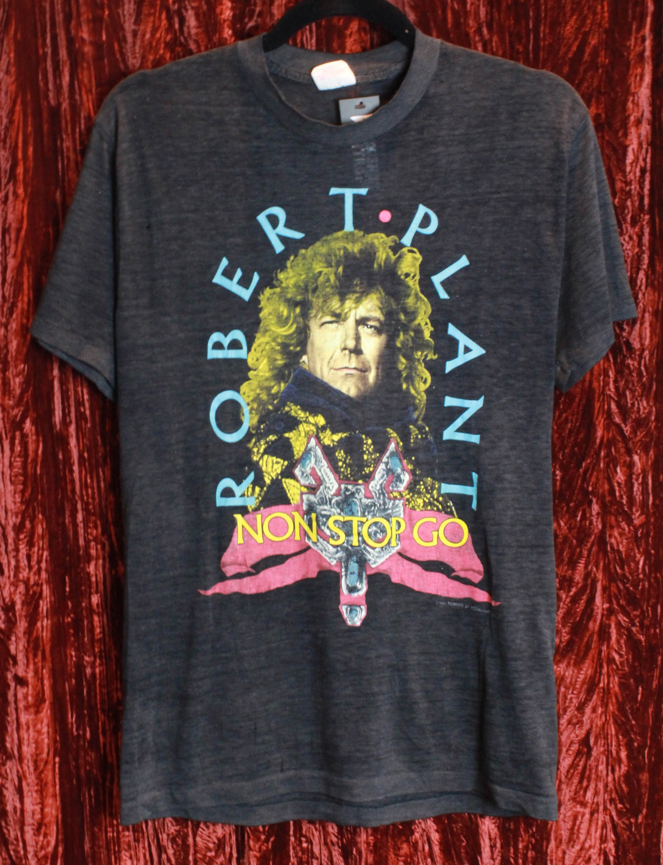 Vintage Robert Plant Concert T Shirt 1988 Non Stop Go World | Etsy