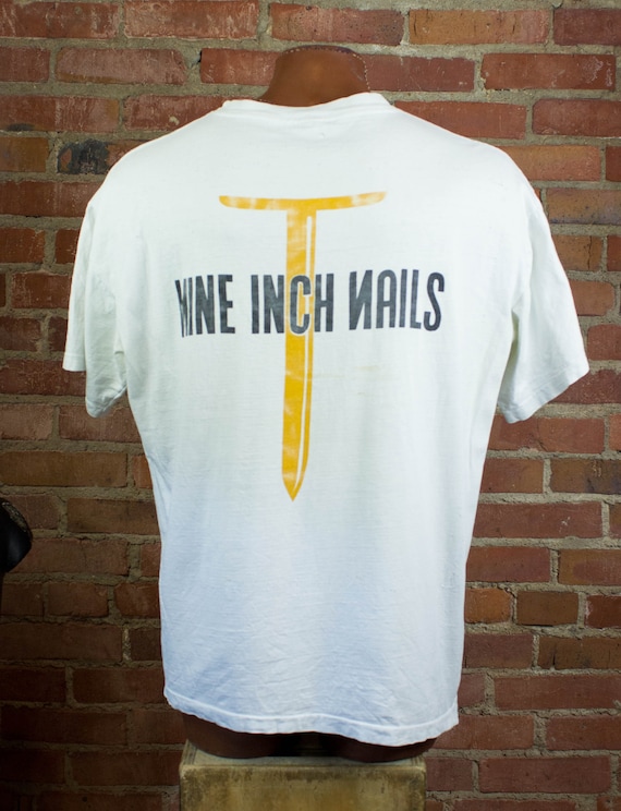 Nine Inch Nails NIN Concert T Shirt 90s Bootleg U… - image 2