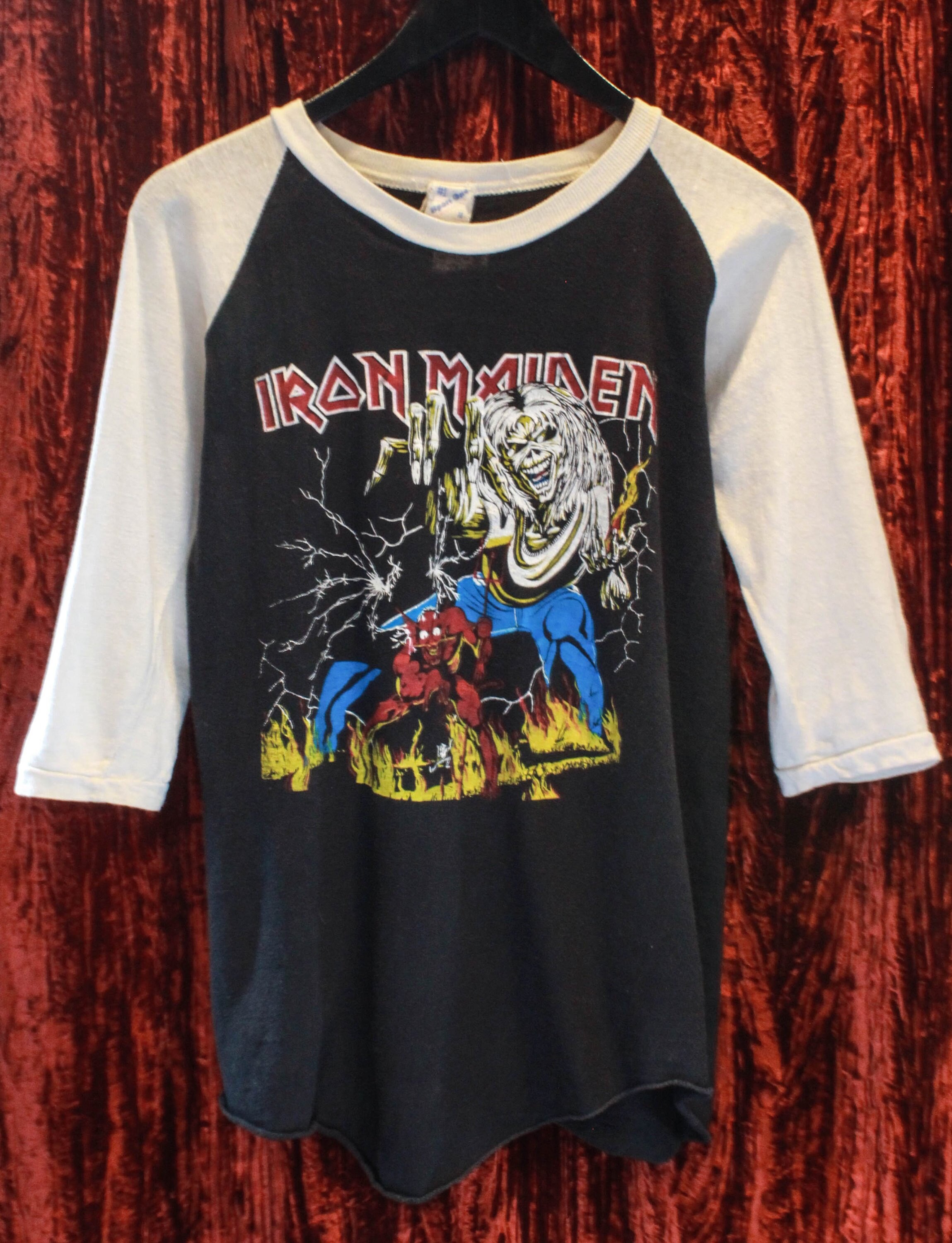 Vintage Iron Maiden Concert T Shirt 1980's Double Sided | Etsy