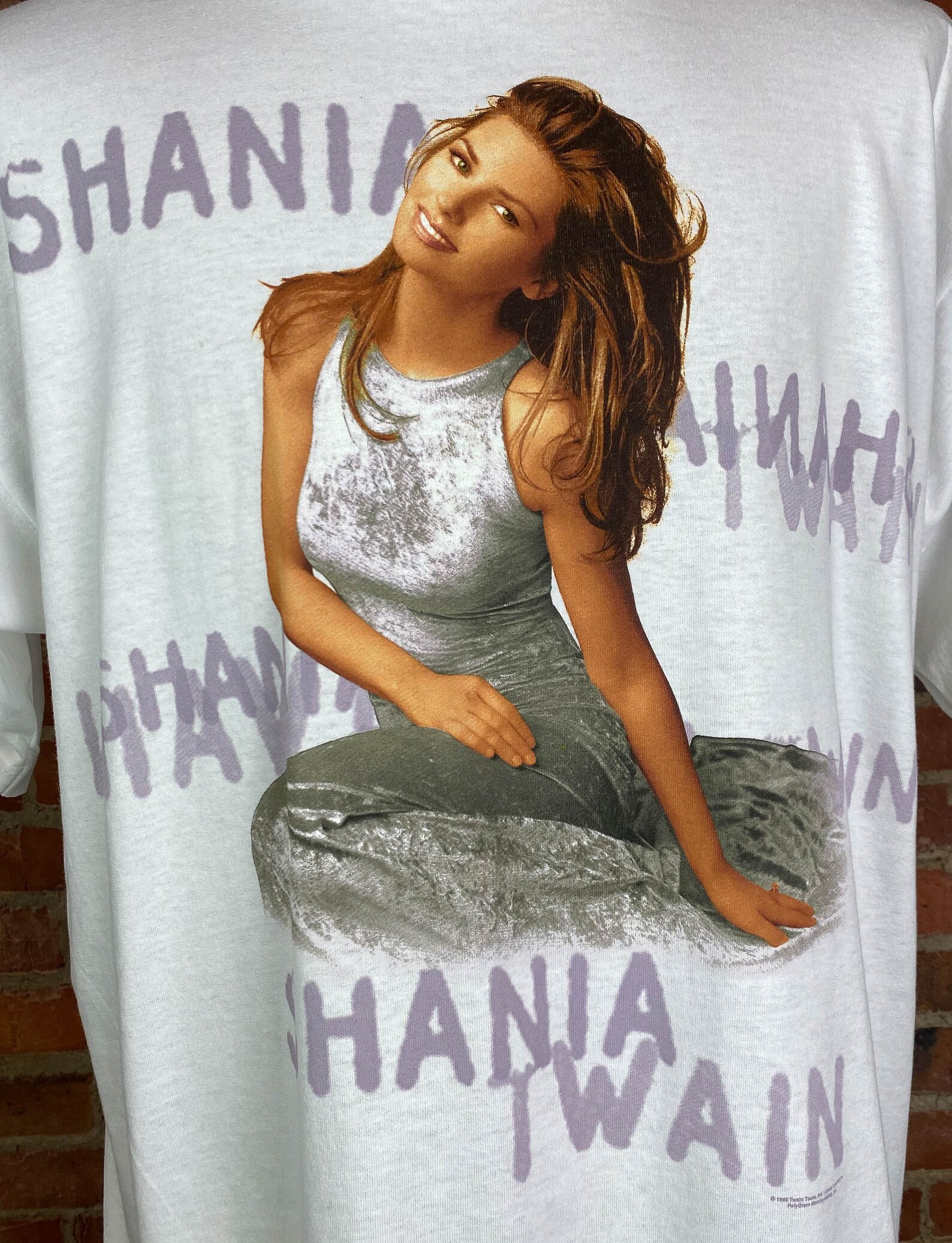 Vintage 1998 Shania Twain Concert T Shirt Promo Tee White Etsy