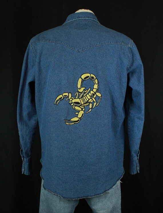Men's Vintage Wrangler Custom Scorpion Chain Stitc