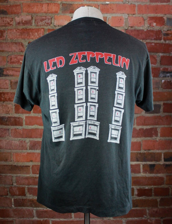 Vintage 80's Led Zeppelin Concert T Shirt Physical