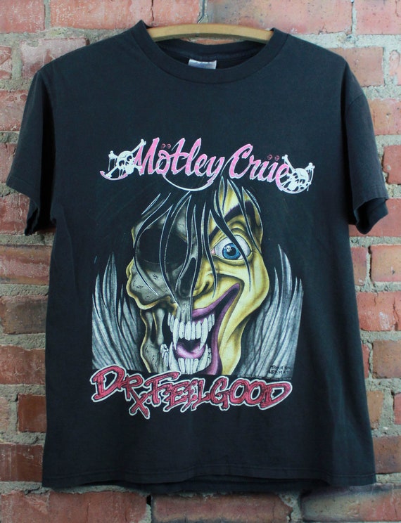 Vintage 1990 Motley Crue Concert T Shirt Dr. FeelGood Tour | Etsy