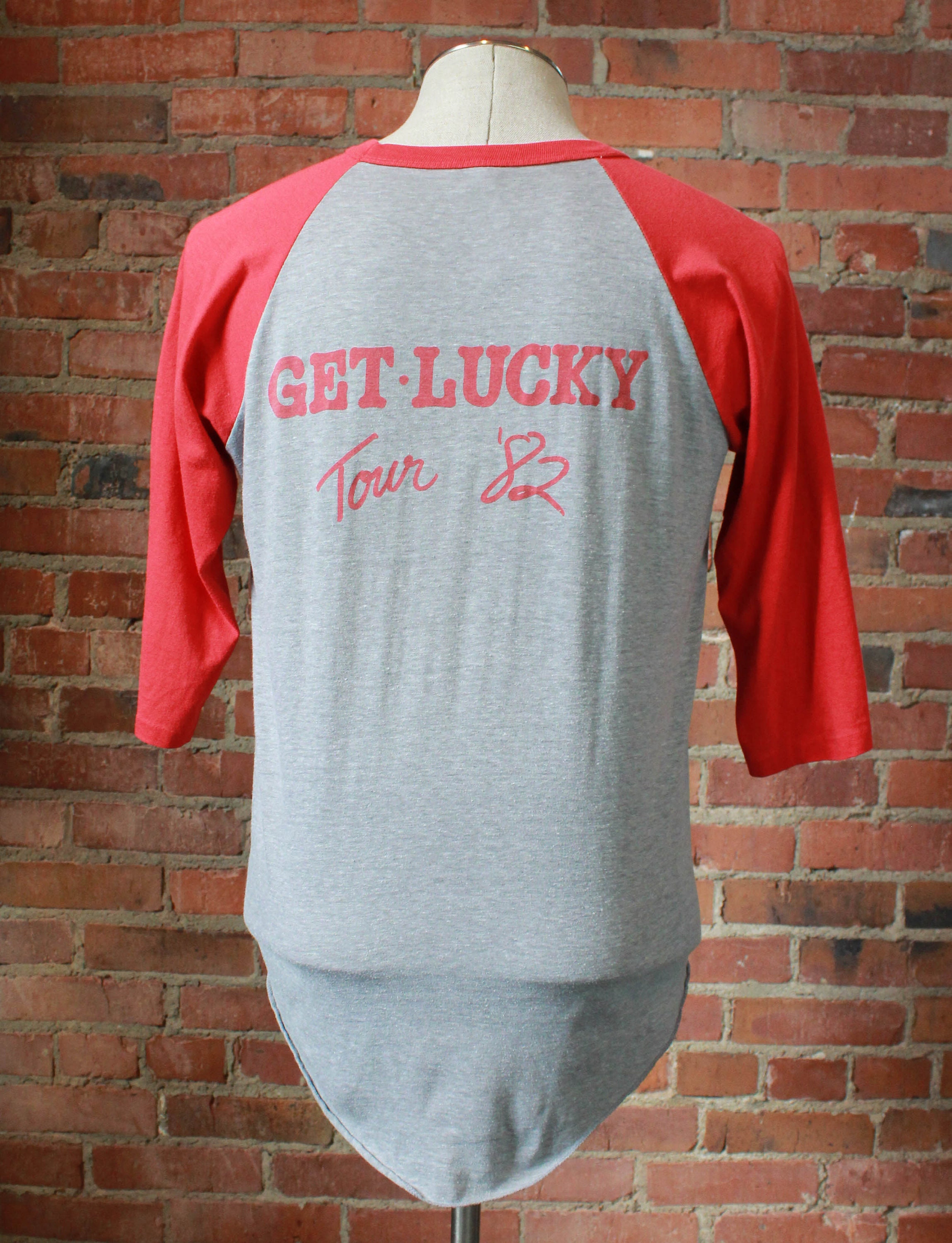 Vintage 1982 Loverboy Concert T Shirt Get Lucky Tour Raglan Etsy