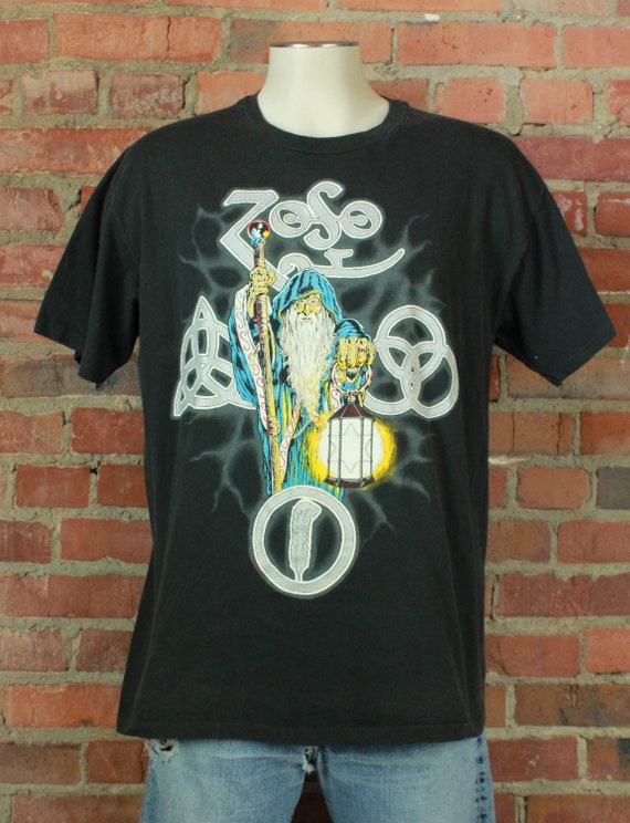 Vintage Led Zeppelin Concert T Shirt 1989 Zoso Wizard Unisex | Etsy