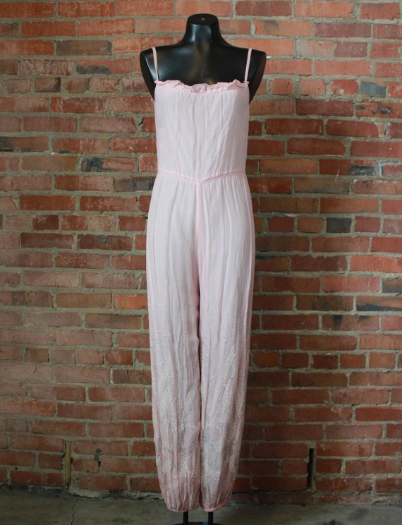 Women's Vintage 70's Two Piece Jumpsuit Pantsuit P