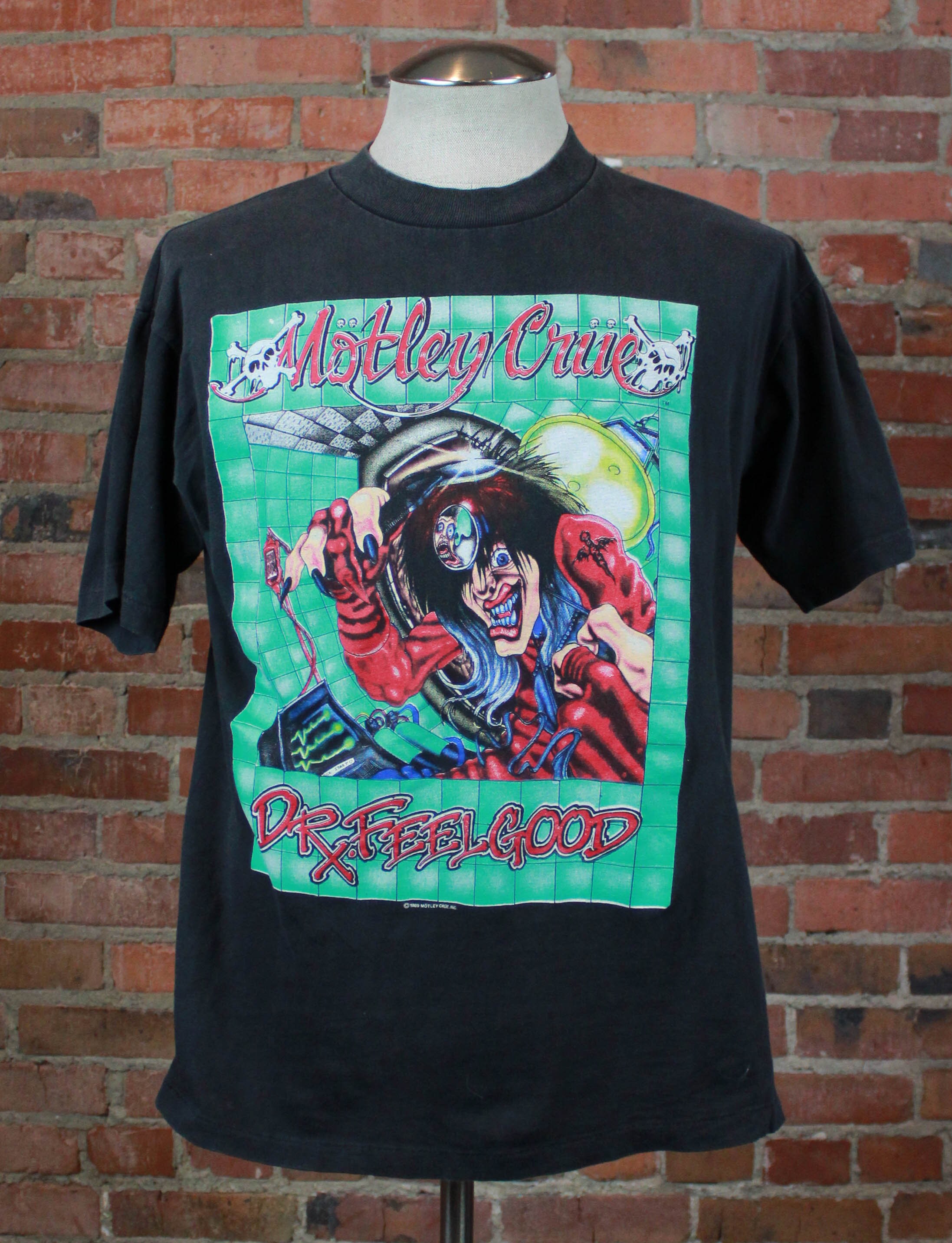Vintage 1989 Motley Crue Concert T Shirt Dr. FeelGood Crues Etsy