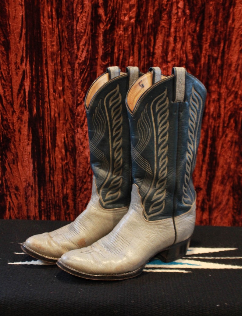 Men's Vintage Tony Lama Cowboy Boots Size 8.5 Country | Etsy
