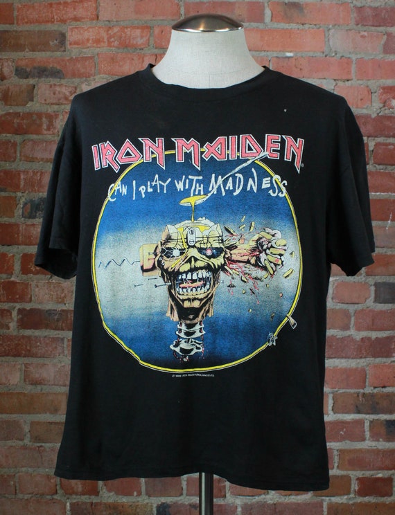 Vintage 1988 Iron Maiden Concert T Shirt Can I Play With - Etsy