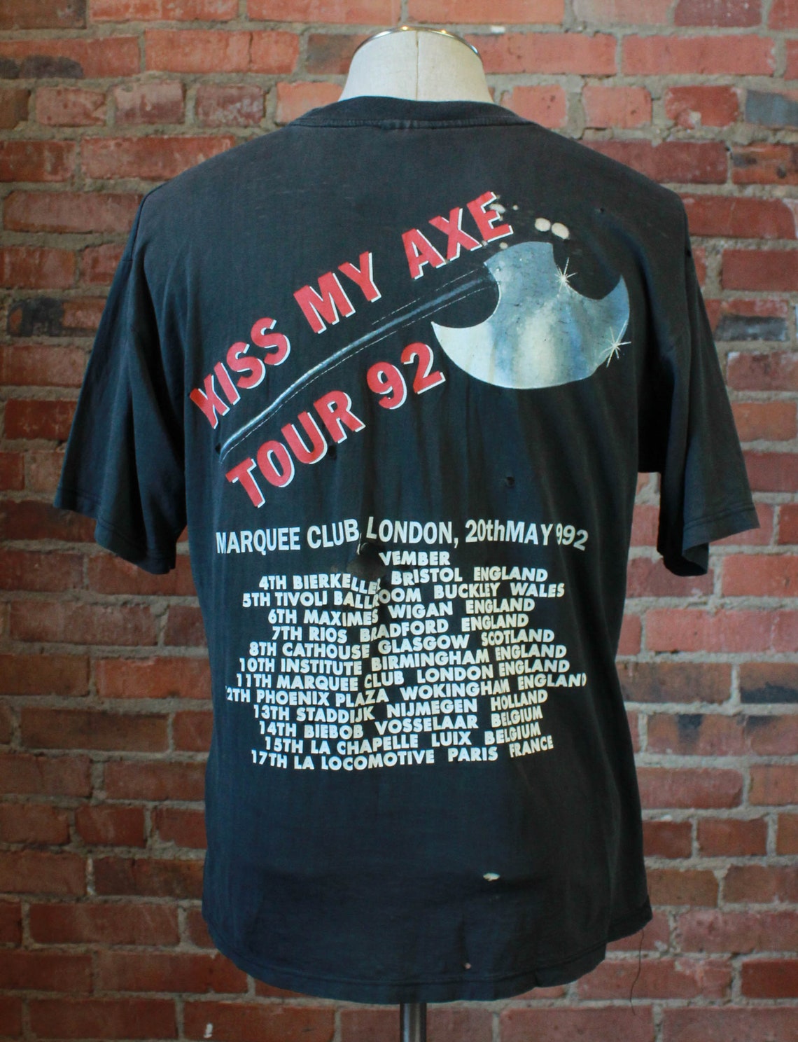 Vintage 1992 Lillian Axe Concert T Shirt Poetic Justice Kiss Etsy