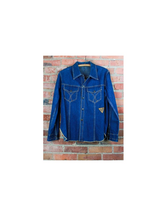 Vintage 70's Roy Rogers Denim Shirt Jacket Jean Wi