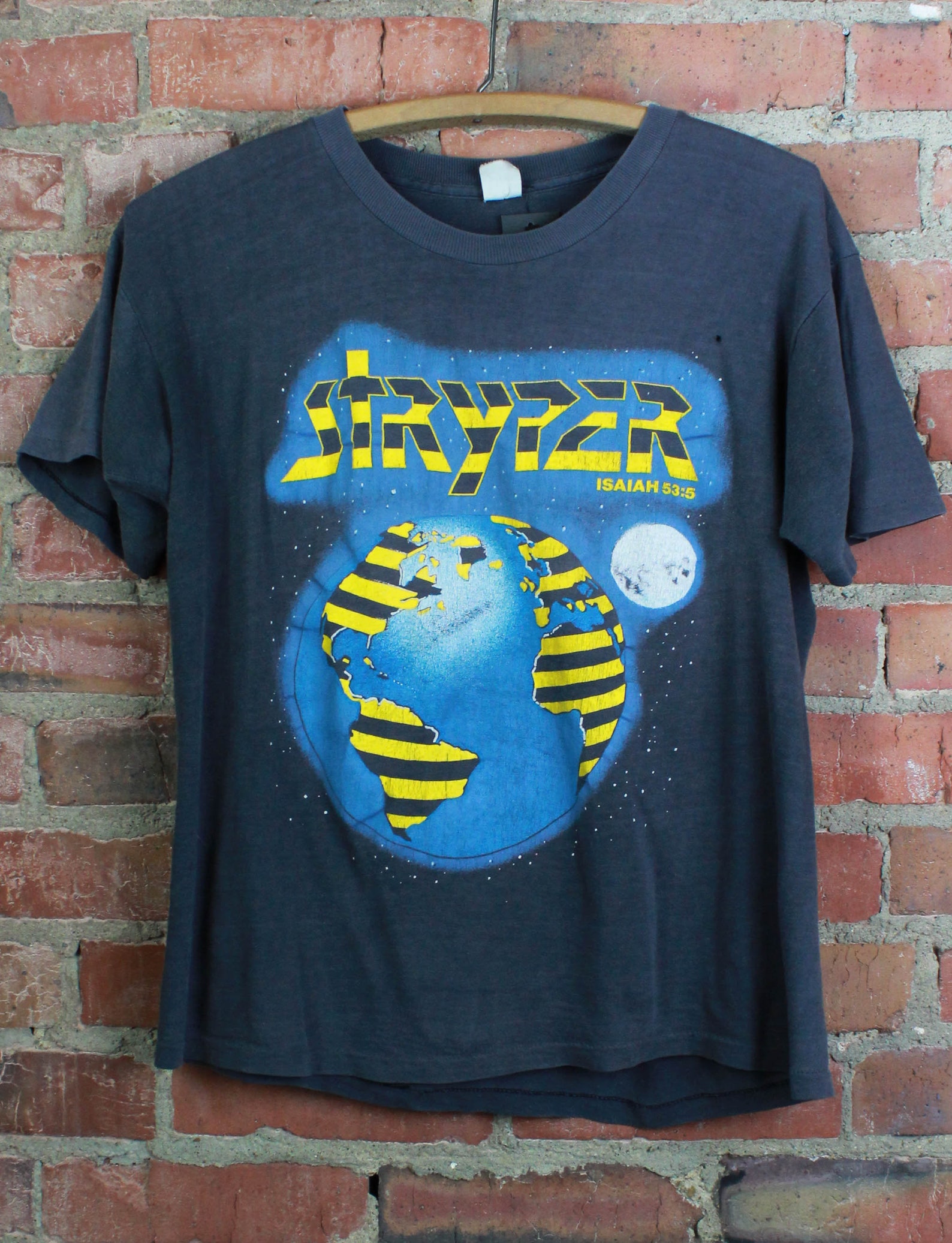 Vintage 80's Stryper Concert T Shirt Yellow And Black | Etsy