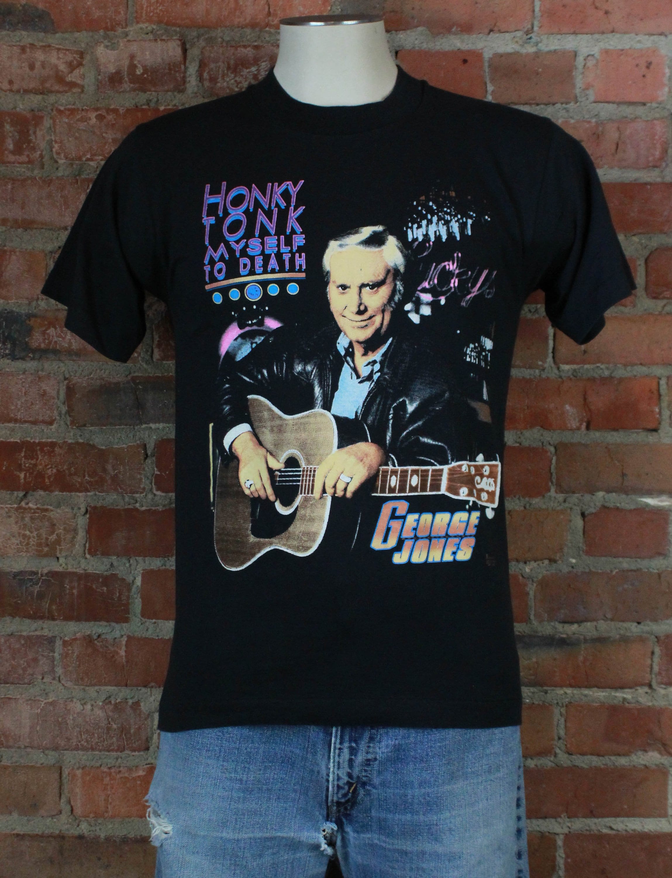 Vintage Jones Concert T Shirt 1992 Honky Tonk Myself To Etsy