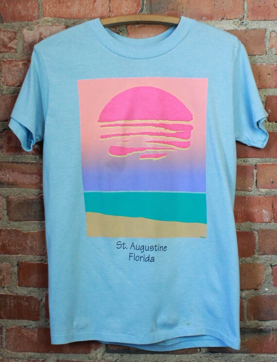 Vintage 80's St. Augustine Florida Graphic T Shirt