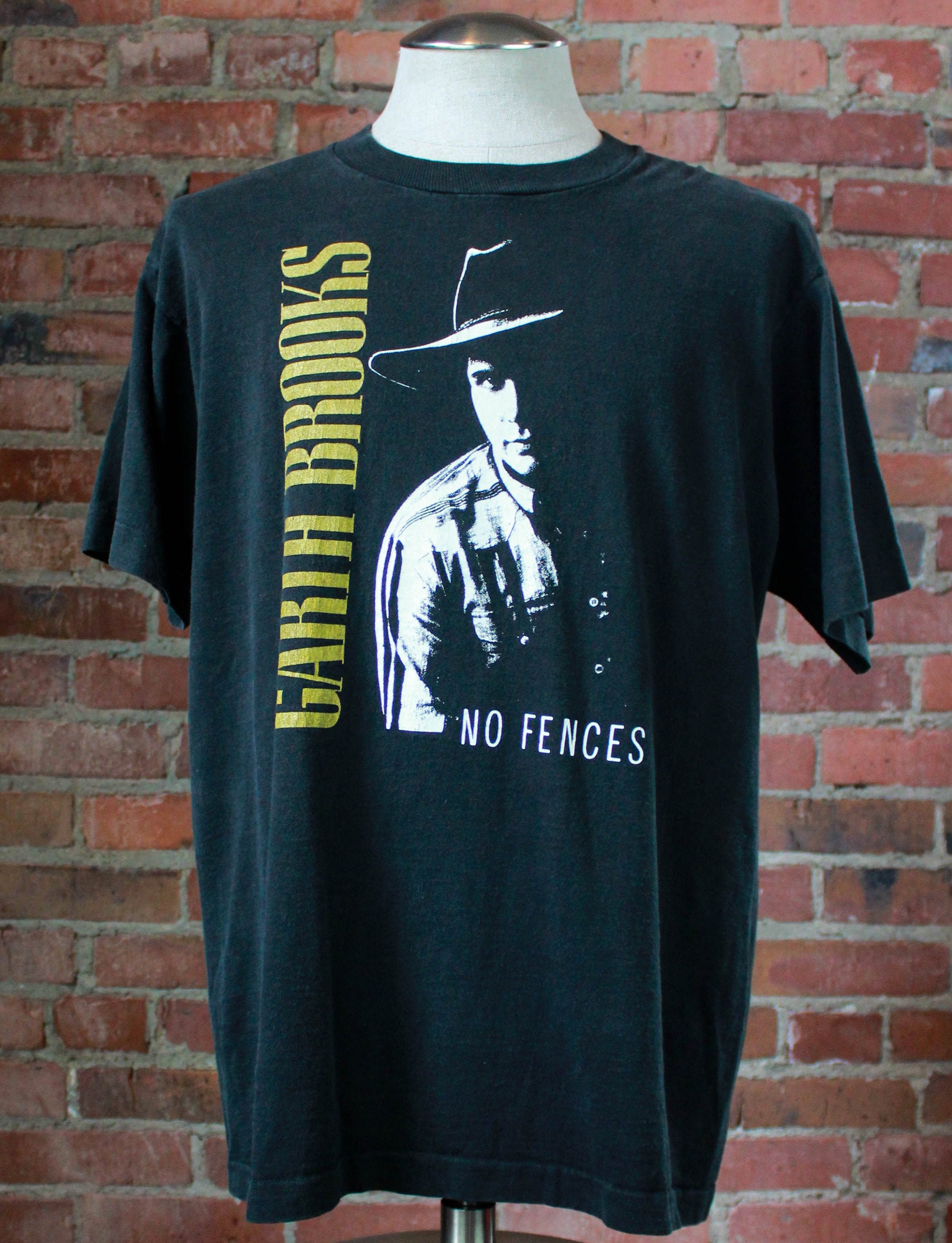 Vintage 1990 Garth Brooks Concert T Shirt No Fences Tour Black | Etsy