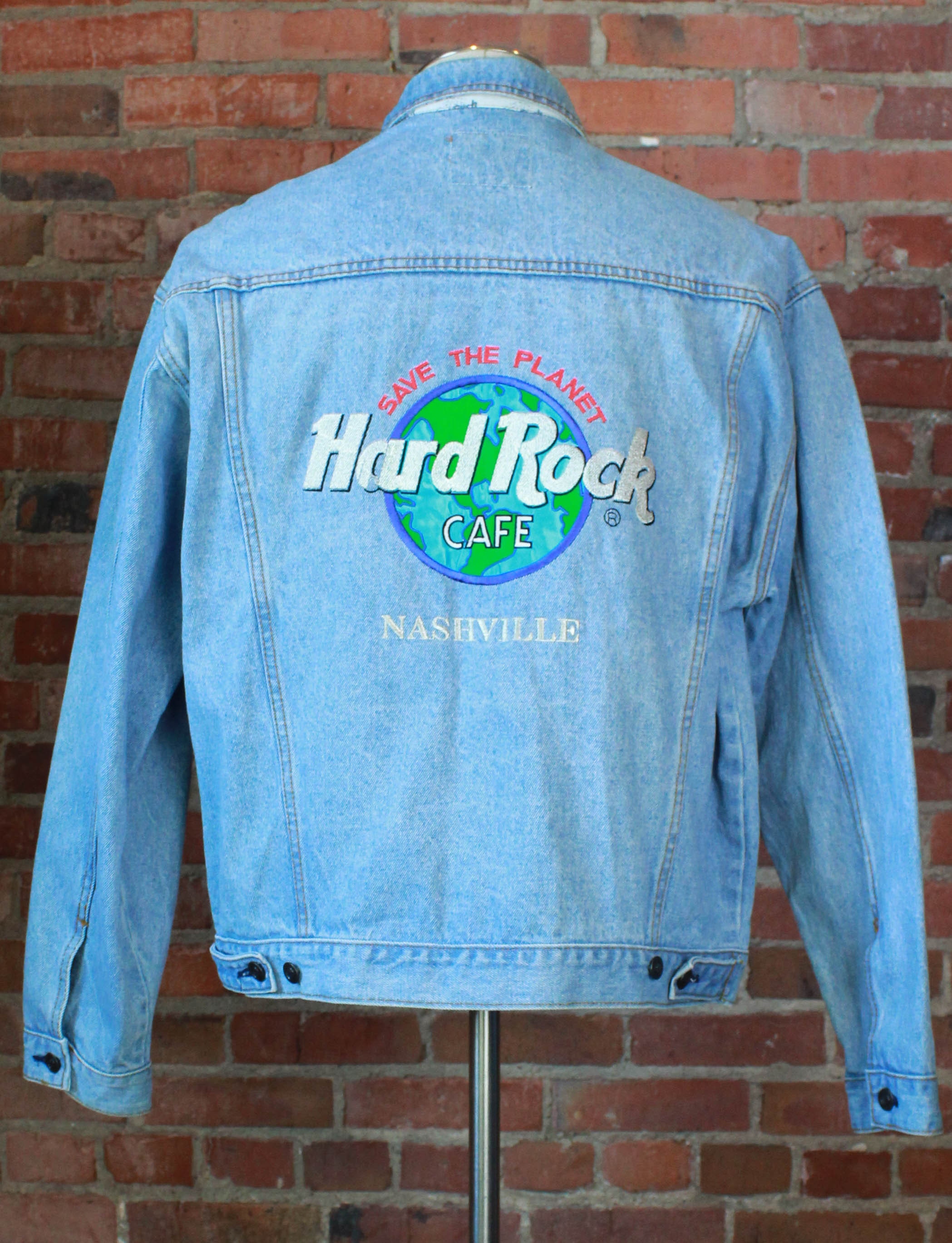 Vintage 90's Nashville Hard Rock Cafe Denim Jacket Save | Etsy