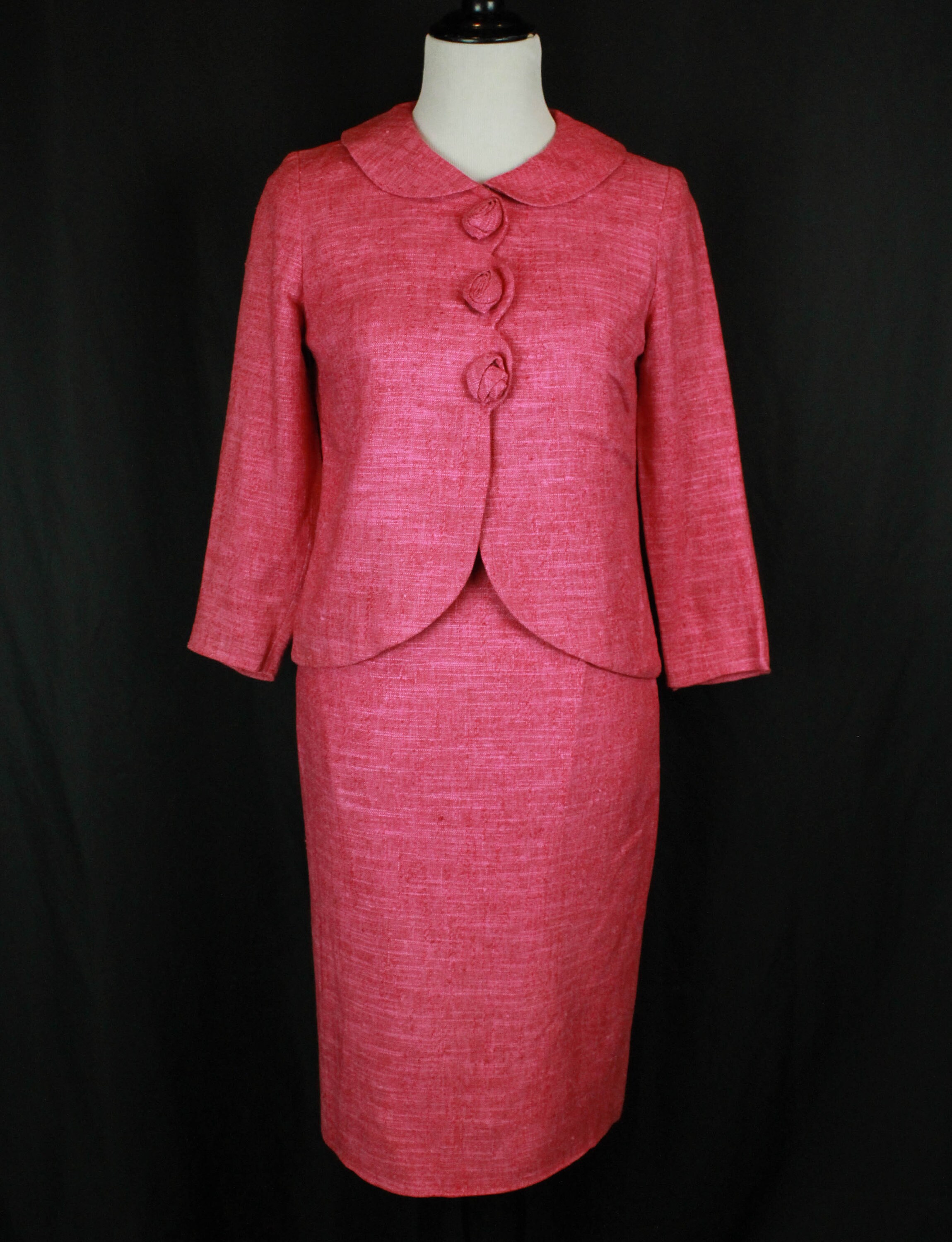 Women's Vintage 50's Pink Jackie O 2 Piece Suit | Etsy