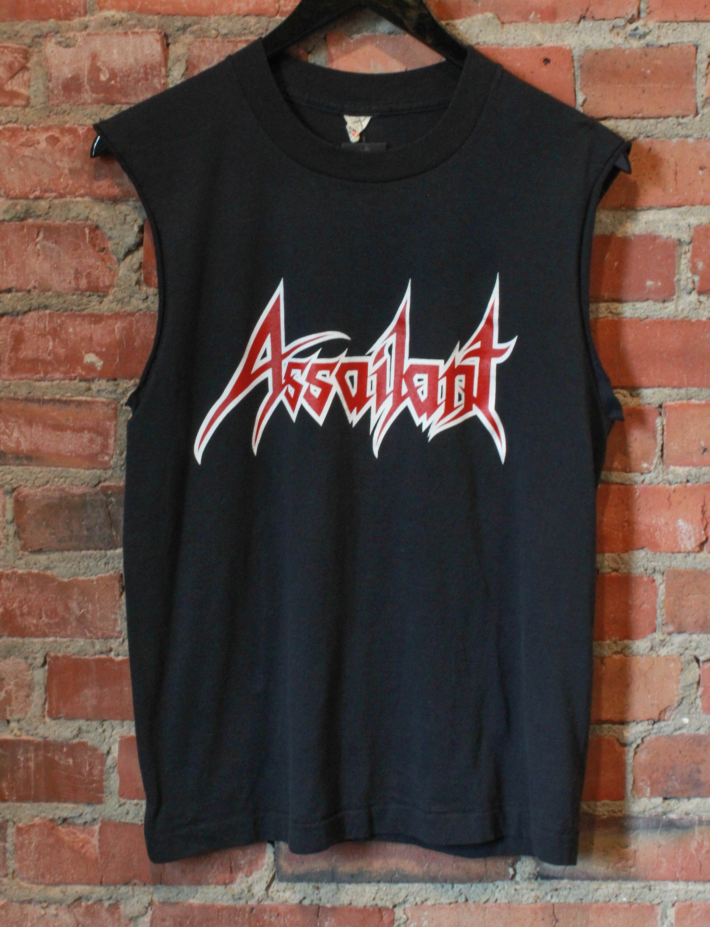 Vintage Assailant Concert T Shirt Cut 