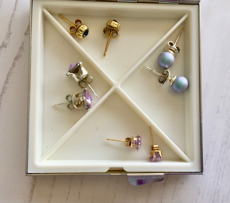 Poppies PillboxEarring Box Floral Pill Box Watercolour Poppies Caddy Watercolour Art Gift Stocking Filler Floral Earring Caddy
