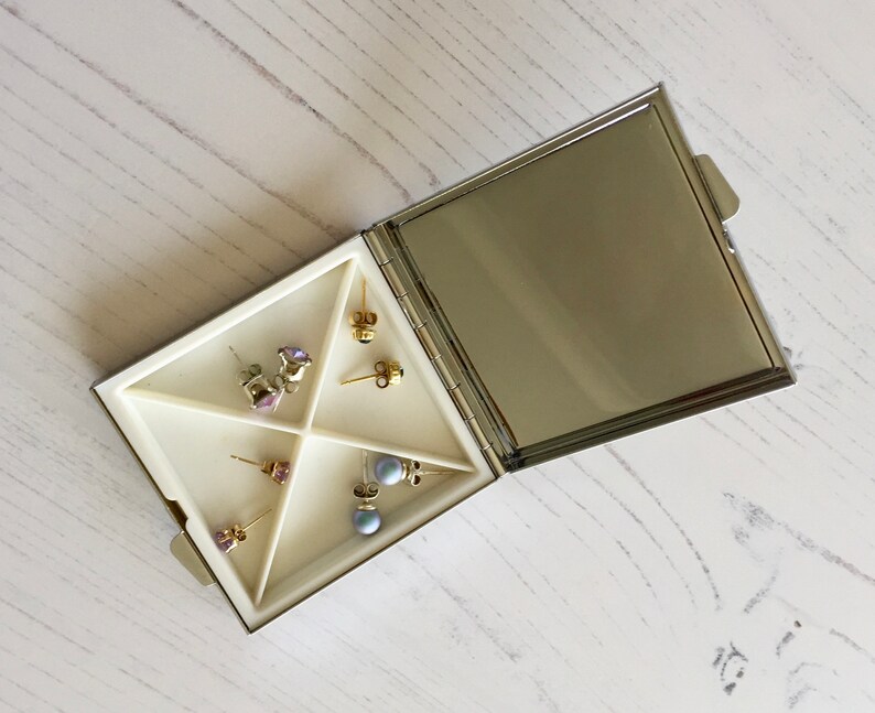 Poppies PillboxEarring Box Floral Pill Box Watercolour Poppies Caddy Watercolour Art Gift Stocking Filler Floral Earring Caddy