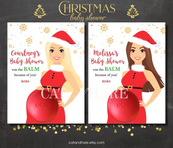 christmas baby shower favors