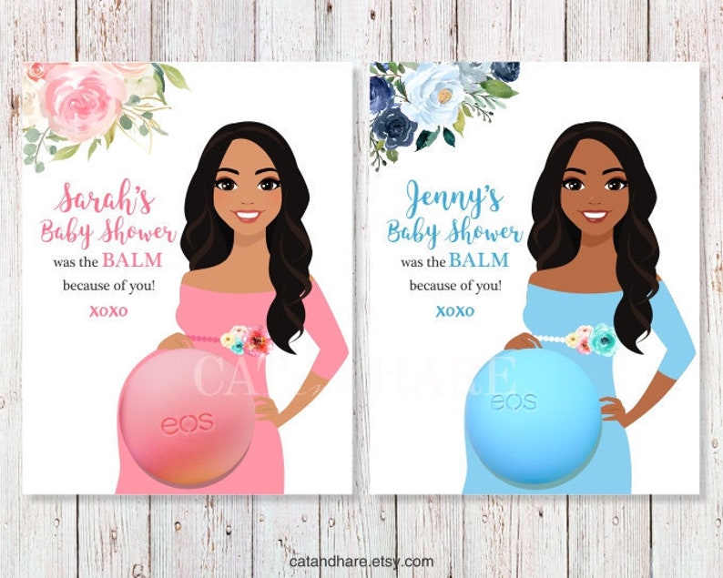 EOS Lip Balm Baby Shower Boy Girl Favors Card Holder Gifts for Etsy