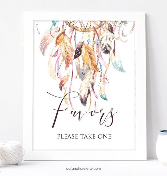 dream catcher favors for baby shower