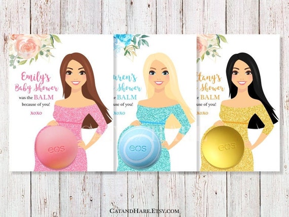 eos baby shower favors