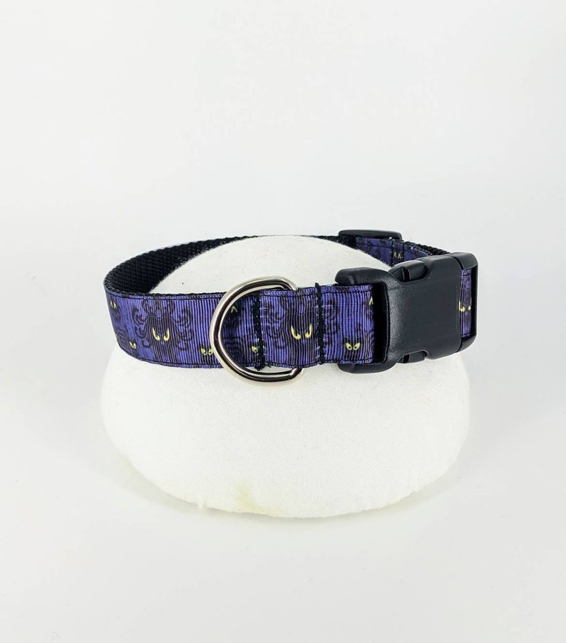 Lanyard Haunted Mansion Wallpaper Dog Pet Halloween Collar and Optional matching Leash Key fob Disney gifts
