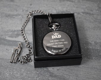Personalized Pocket Watch - Mother's day gift, unique gift for dad, personalized watch gift, Graduation gift, custom engraving