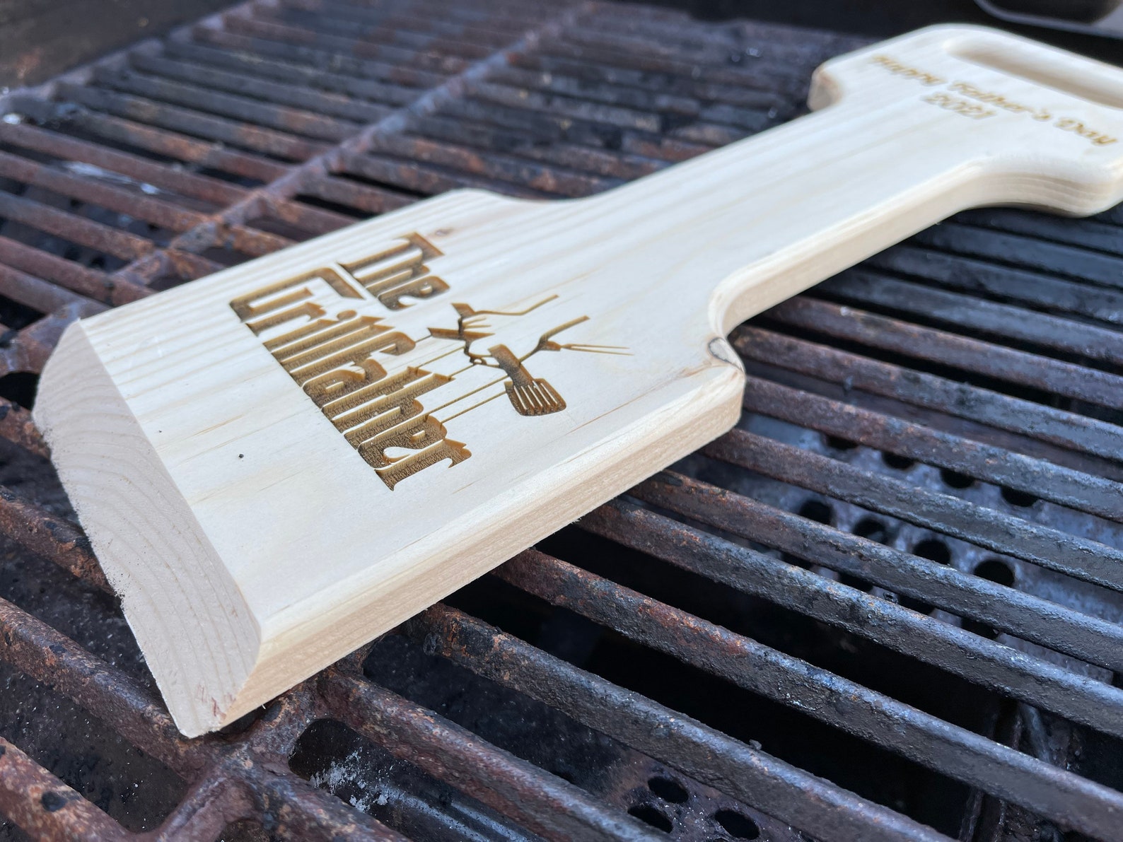 Personalized BBQ scraper Custom Soft Wood BBQ Scraper BBQ Etsy