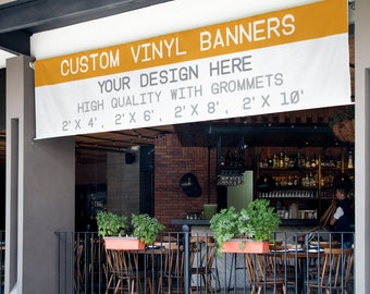 Custom Printed Vinyl Banners for businesses, birthdays, parties, shows, events, weddings, wall art