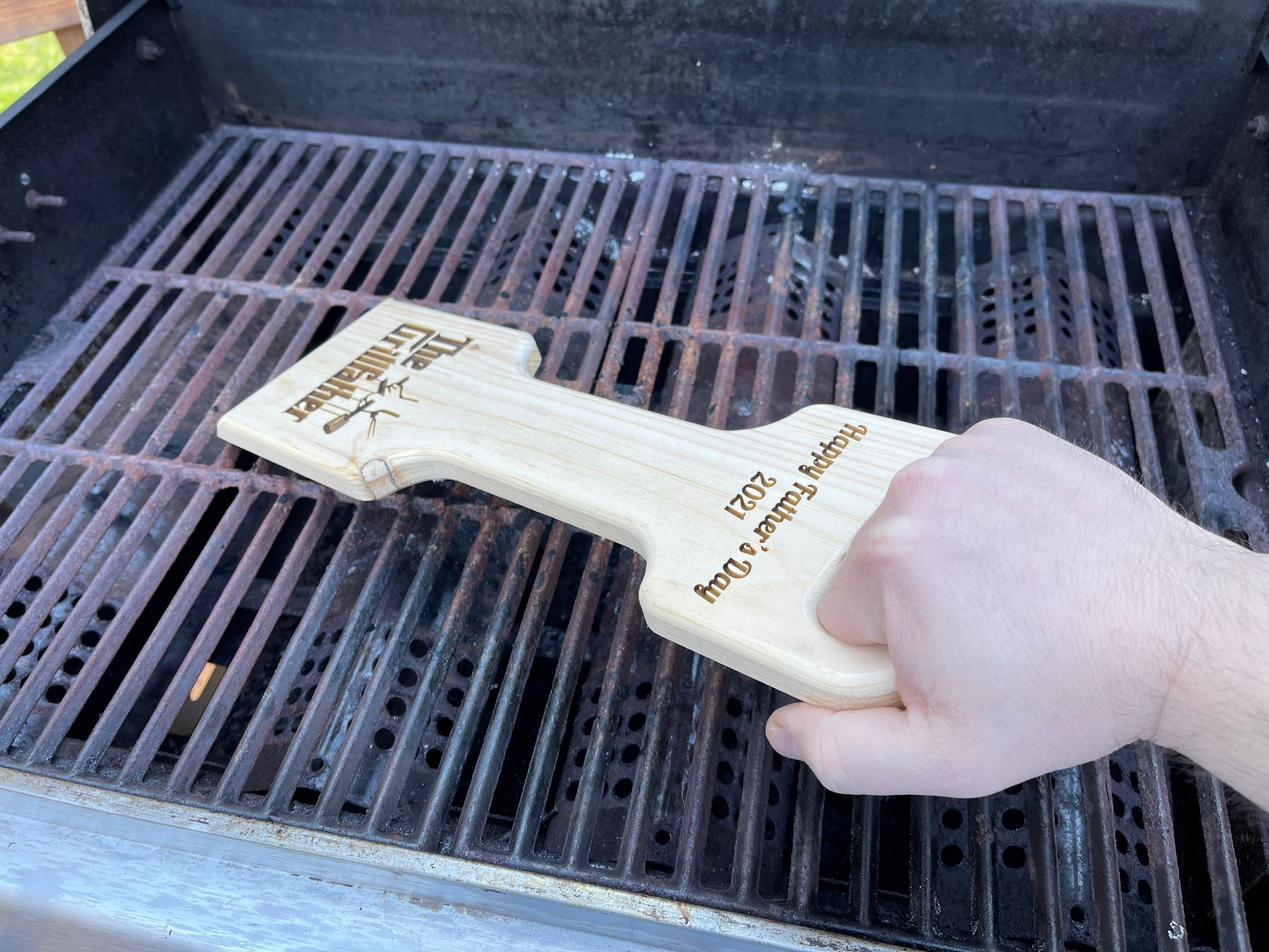 Personalized BBQ scraper Custom Soft Wood BBQ Scraper BBQ Etsy
