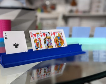 Playing card holder, for kids, for seniors, for people who have difficulties holding playing cards