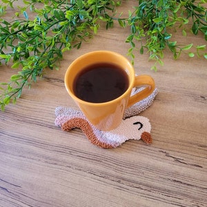 Dove Mug Rug Punch Needle Kit: DIY Embroidery Beginner Starter Kit