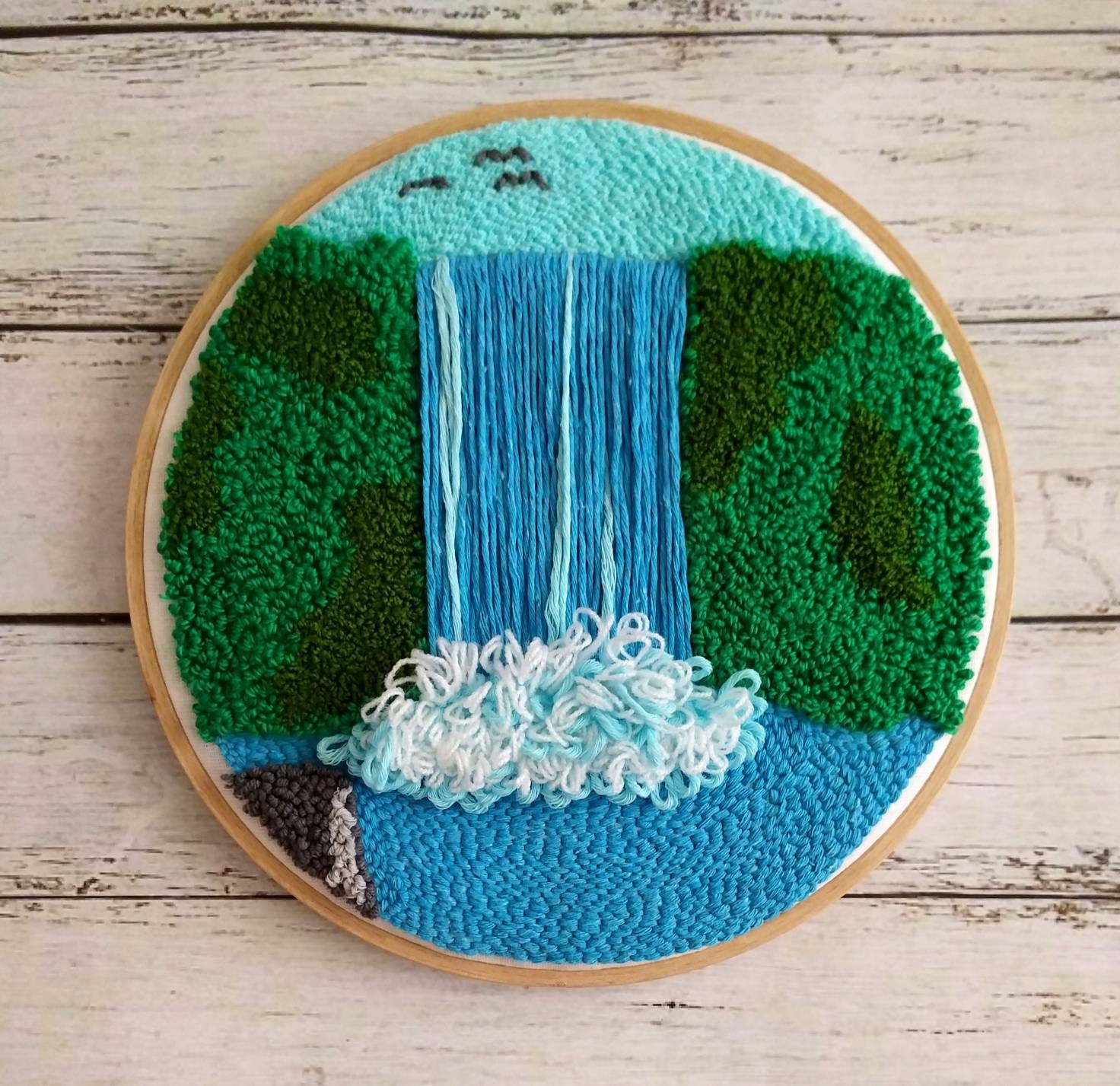 Waterfall Punch Needle Kit Starter Kit Punch Needle - Etsy
