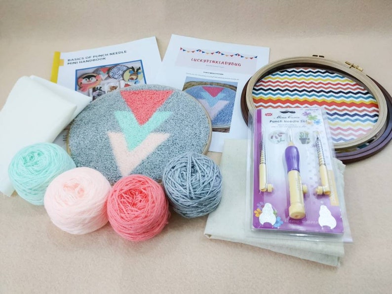Punch Needle Embroidery Kit Starter Kit Punch Needle Etsy