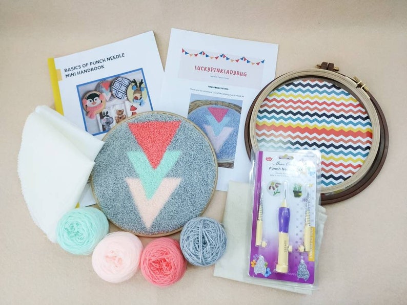 Punch Needle Embroidery Kit Starter Kit Punch Needle Etsy