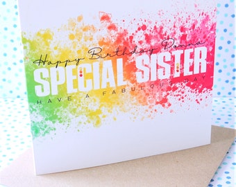 sister birthday card etsy