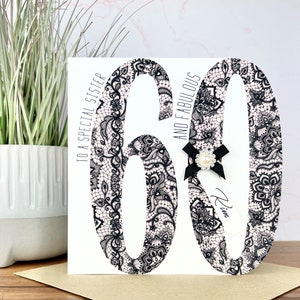 Personalisierte handgemachte Geburtstagskarte 18., 21., 30., 40., 50. 60., 70., 80