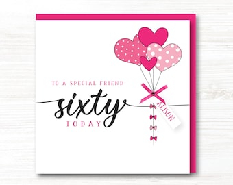 Personalised Handmade Birthday Card 18th, 21st, 30th, 40th, 50th, 60th, 70th, Sister, Friend, Daughter, Mum, Auntie, Cousin