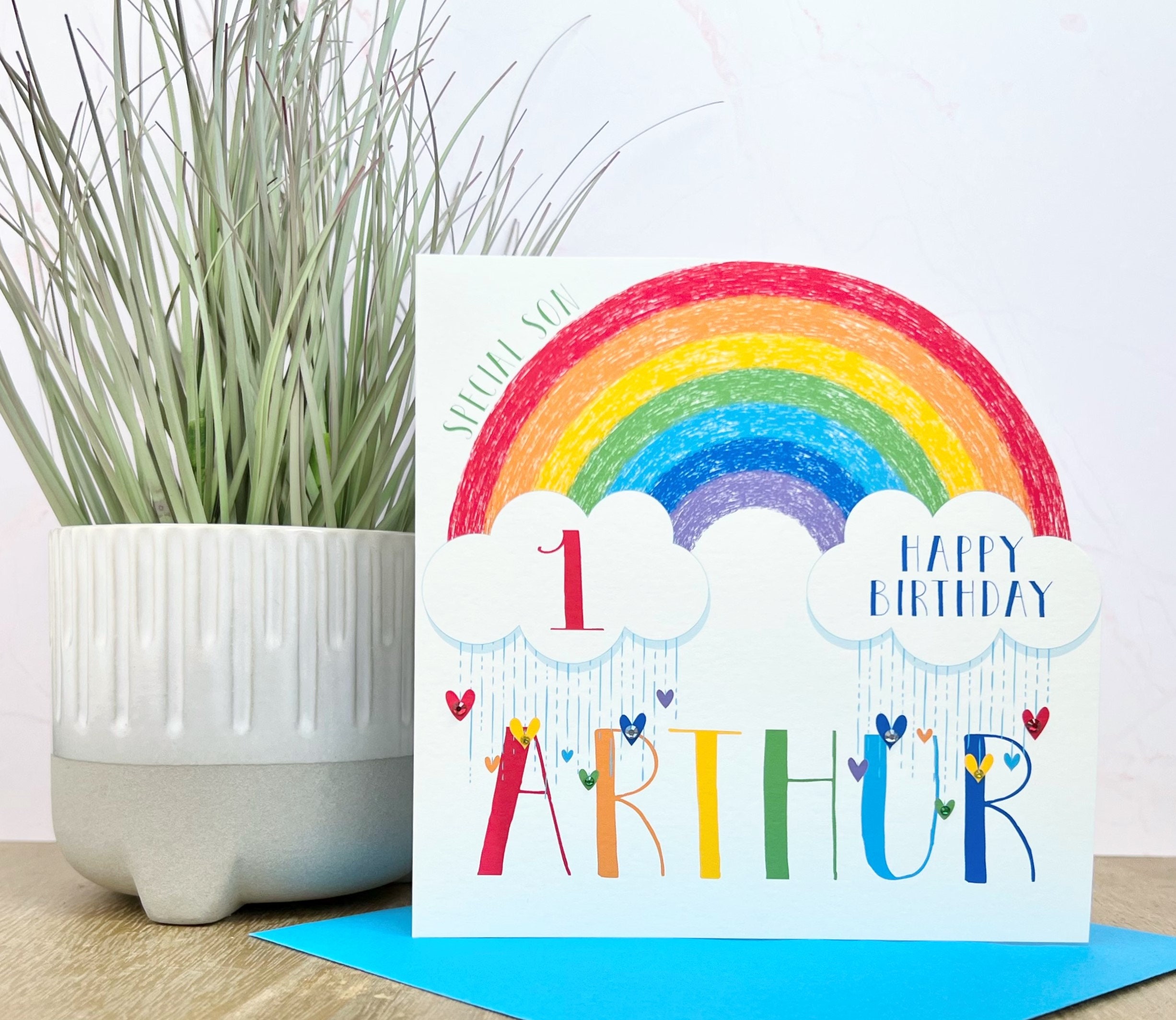 Personalised Handmade Rainbow Birthday Card 1st,2nd,3rd,4th,5th, 6th, 7th,  8th, 9th, Son, Grandson, Nephew, Godson, Friend, Brother - Etsy, image size:2453x2128